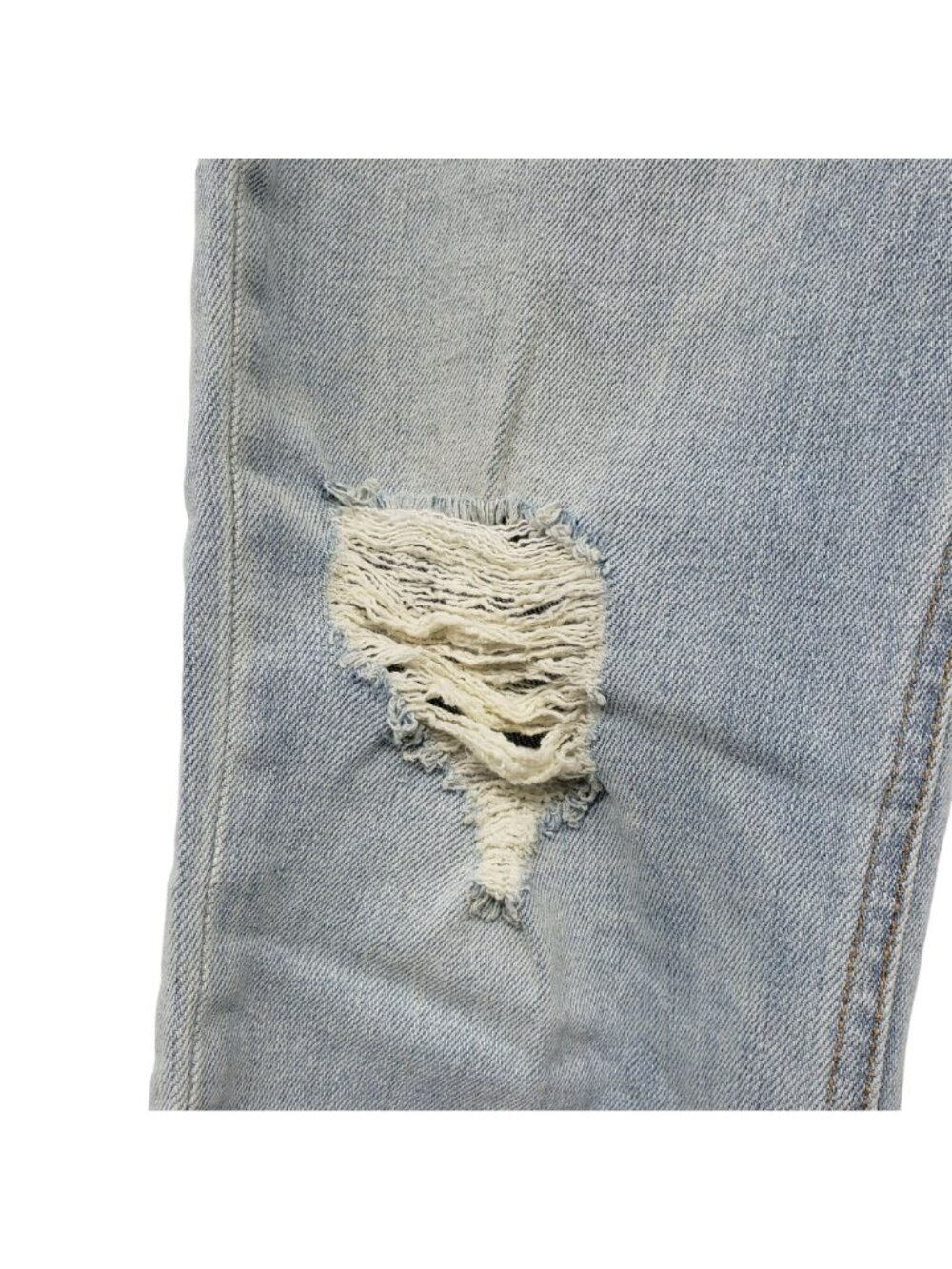 Rag & Bone Dre Capri Jeans 26 Norton Light Wash Blue Raw Cut Step Hem - Picture 3 of 14